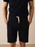 Lacivert Regular Fit Pamuklu Sweat Şort