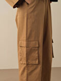 Taş Rengi Regular Fit Pamuklu Pantolon