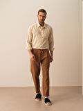 Vizon Regular Fit Keten Pantolon