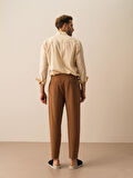 Vizon Regular Fit Keten Pantolon