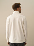 Xint Ekru Pamuk Dokulu Regular Fit Sweatshirt