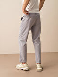 Gri Regular Fit Keten Pantolon