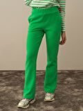 Xint Yeşil Pamuk Dokulu Regular Fit Sweat Pantolon
