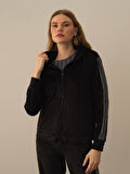 Xint Siyah Esnek Dokulu Regular Fit Sweatmont