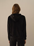 Xint Siyah Esnek Dokulu Regular Fit Sweatmont