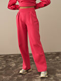 Xint Pembe Pamuk Dokulu Oversize Sweat Pantolon