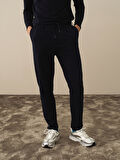 Xint Lacivert Pamuk Dokulu Slim Fit Sweat Pantolon