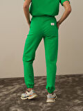 Xint Yeşil Pamuk Dokulu Regular Fit Sweat Pantolon