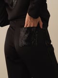 Xint Siyah Formunu Koruyan Oversize Pantolon