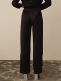Xint Siyah Formunu Koruyan Oversize Pantolon