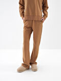 Xint Camel Pamuk Dokulu Regular Fit Sweat Pantolon