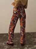 Xint Bordo Pamuk Dokulu Regular Fit Pantolon