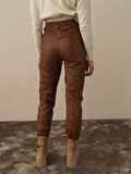 Xint Camel Pamuk Dokulu Regular Fit Pantolon