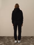 Xint Siyah Pamuk Dokulu Oversize Sweatshirt