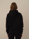 Xint Siyah Pamuk Dokulu Oversize Sweatshirt