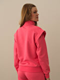 Xint Pembe Pamuk Dokulu Regular Fit Sweatshirt
