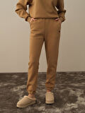 Xint Camel Pamuk Dokulu Regular Fit Sweat Pantolon