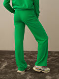 Xint Yeşil Pamuk Dokulu Regular Fit Sweat Pantolon
