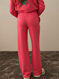 Xint Pembe Pamuk Dokulu Regular Fit Sweat Pantolon