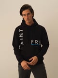 Xint Siyah Pamuk Dokulu Regular Fit Sweatshirt
