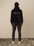 Xint Siyah Pamuk Dokulu Regular Fit Sweatshirt