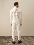 Xint Ekru Pamuk Dokulu Regular Fit Sweatshirt