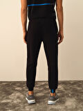 Xint Siyah Pamuk Dokulu Regular Fit Sweat Pantolon