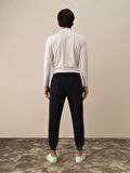 Xint Lacivert Pamuk Dokulu Regular Fit Sweat Pantolon
