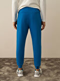 Xint Mavi Pamuk Dokulu Regular Fit Sweat Pantolon