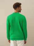 Xint Yeşil Pamuk Dokulu Regular Fit Sweatshirt