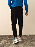 Xint Siyah Pamuk Dokulu Regular Fit Sweat Pantolon