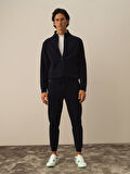 Xint Lacivert Pamuk Dokulu Regular Fit Sweat Pantolon
