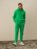 Xint Yeşil Pamuk Dokulu Regular Fit Sweat Pantolon
