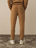 Xint Camel Pamuk Dokulu Regular Fit Sweat Pantolon