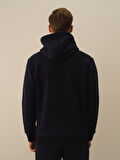 Xint Lacivert Pamuk Dokulu Regular Fit Sweatshirt