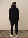 Xint Lacivert Pamuk Dokulu Regular Fit Sweatshirt