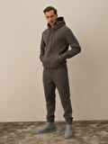 Xint Koyu Gri Pamuk Dokulu Regular Fit Sweatshirt