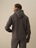 Xint Koyu Gri Pamuk Dokulu Regular Fit Sweatshirt