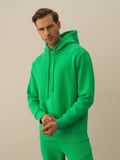 Xint Yeşil Pamuk Dokulu Regular Fit Sweatshirt