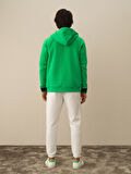 Xint Yeşil Pamuk Dokulu Regular Fit Sweatmont