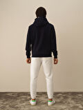 Xint Lacivert Pamuk Dokulu Regular Fit Sweatshirt