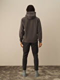 Xint Koyu Gri Pamuk Dokulu Regular Fit Sweatshirt