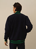 Xint Lacivert Pamuk Dokulu Regular Fit Sweatmont