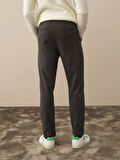 Xint Koyu Gri Dokulu Esnek Dokulu Regular Fit Jogger Pantolon