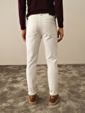 Xint Ekru Pamuk Dokulu Regular Fit Pantolon