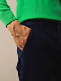 Xint Lacivert Pamuk Dokulu Regular Fit Jogger Pantolon