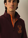 Xint Bordo Pamuk Dokulu Regular Fit Sweatshirt