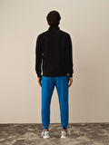 Xint Siyah Pamuk Dokulu Regular Fit Sweatmont