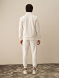 Xint Ekru Pamuk Dokulu Regular Fit Sweatmont