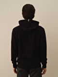 Xint Siyah Pamuk Dokulu Regular Fit Sweatshirt